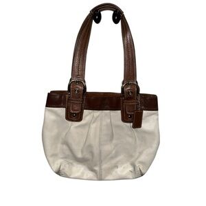 Coach leather shoulder bag f15045